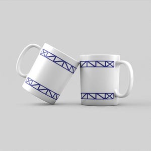 Everton Mug: Goodison Park Archibald Leitch Pattern, Football Gift