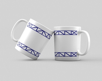 Everton Mug: Goodison Park Archibald Leitch Pattern, Football Gift