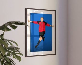 Jimmy Glass Carlisle United Goal Print: Football Legend Art