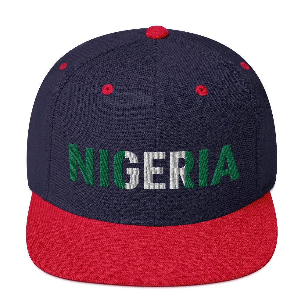 Nigeria National Flag Snapback Hat Etsy