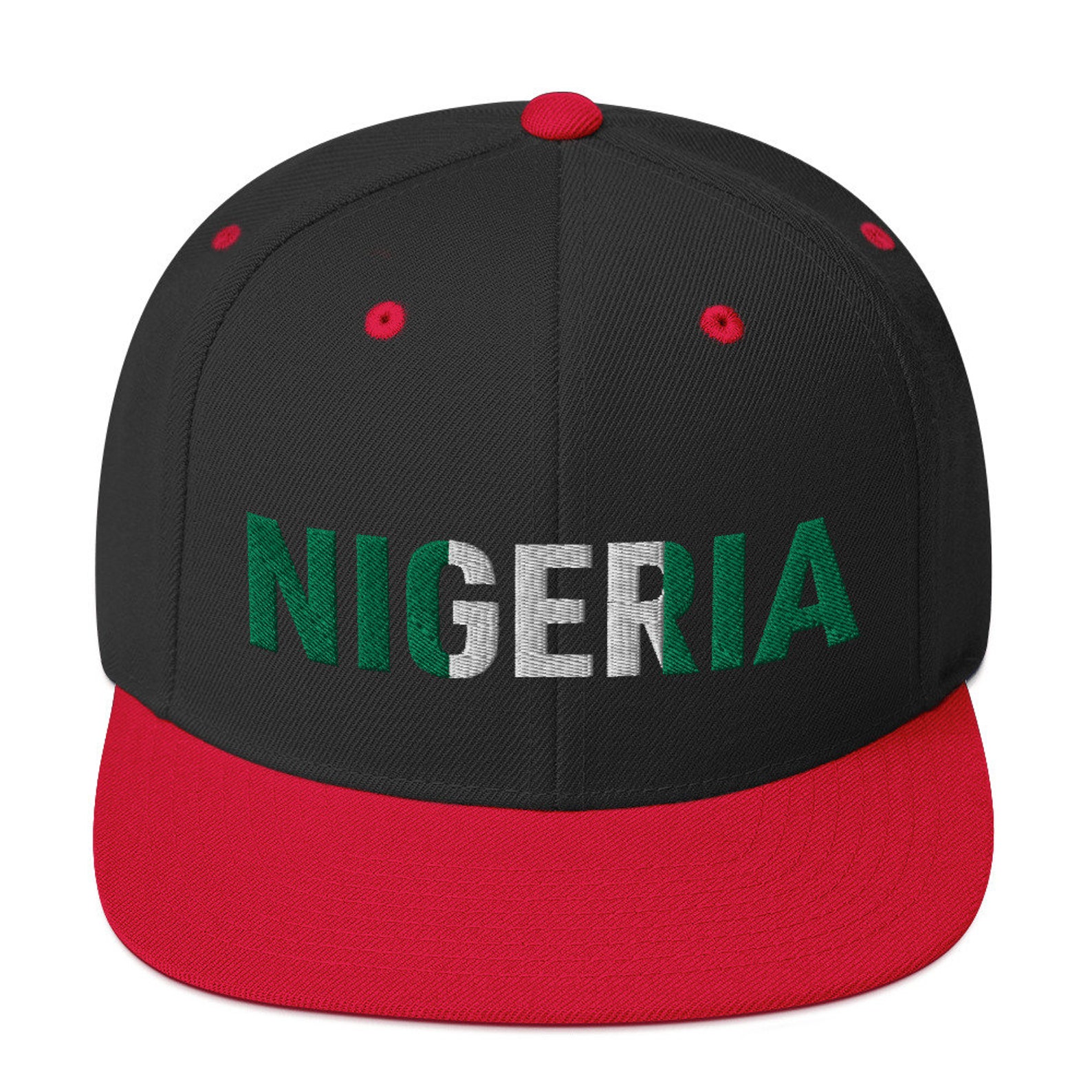 Nigeria National Flag Snapback Hat Etsy