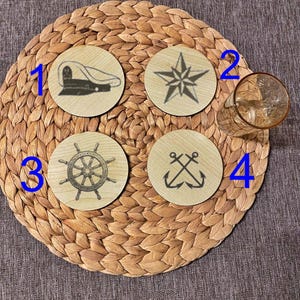 Wooden Coasters Set mix / Laser Cut Coasters/ Drink Coasters/Set of 4 or 6 Wood Coasters/ Wedding Coasters/ New Home Gift/ Housewarming Gift