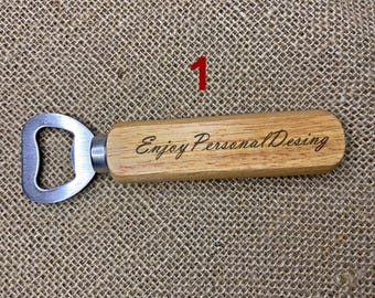 Engraved Magnet Bottle Opener, Valentines Day Gift, Beer Opener, Groomsmen Gifts, Magnetic Fridge Opener, Custom Bottle Opener, Wedding Gift