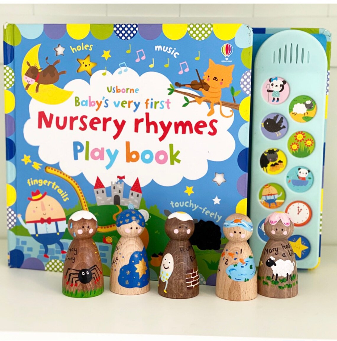 Nursery rhyme peg dolls nursery rhyme nursery rhyme toy Etsy