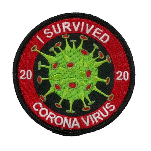 TP03 I Survived the Corona CRISIS 2020 Patch Iron on Stocking Stuffer covid patch