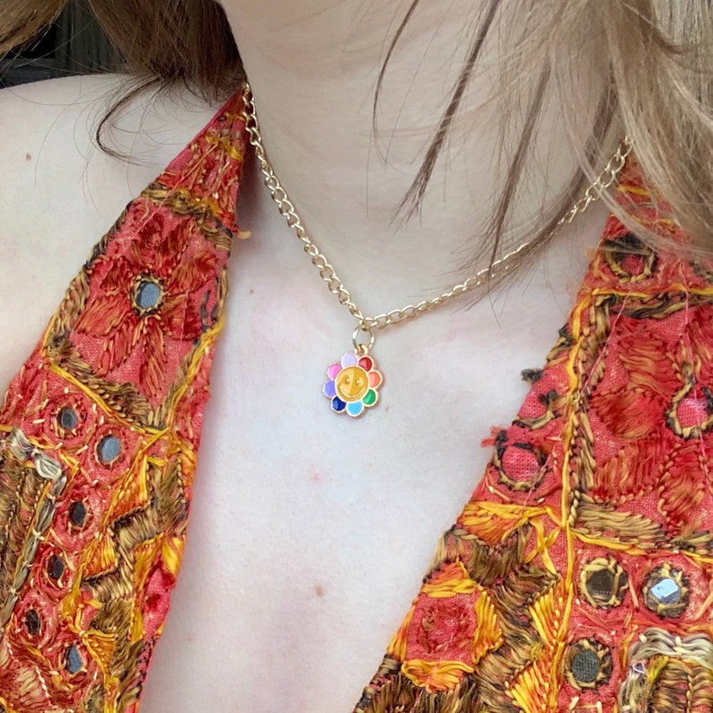 Flower Chain Y2K Choker