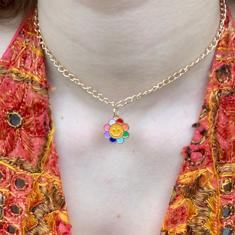 Flower Chain Y2K Choker