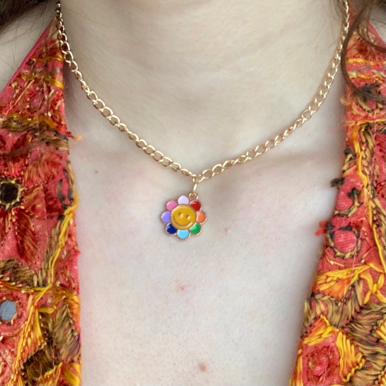 Flower Chain Y2K Choker