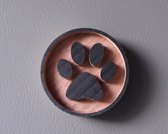 Paw Magnet, Dog Lover Gift, Cat Lover Gift, Paw Print, Paw Print Sign, Gift for Pet Parent, Dog Mom, Cat Mom, Vegan Gift, Pet Decor