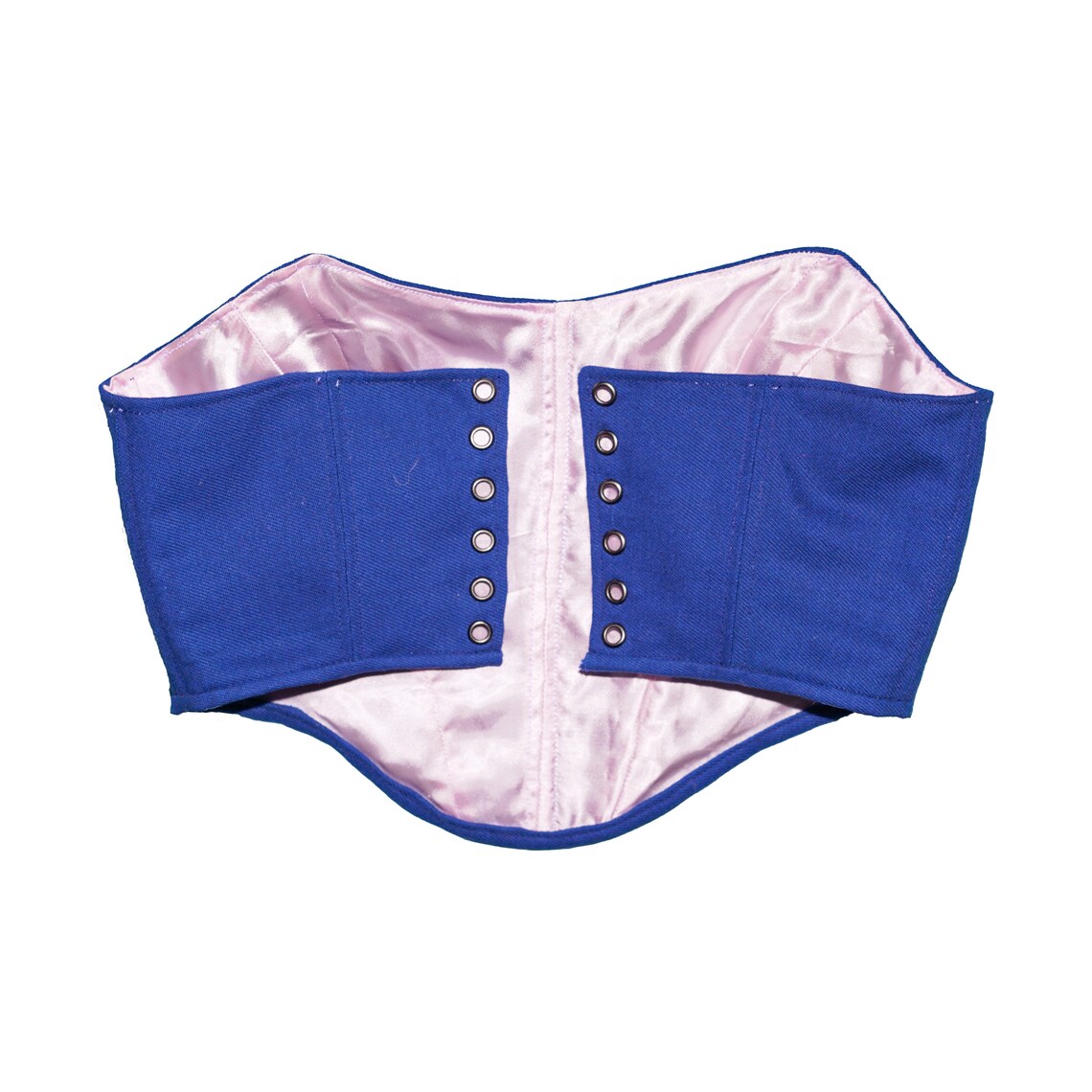 Blue Jean Corset Crop Top Etsy