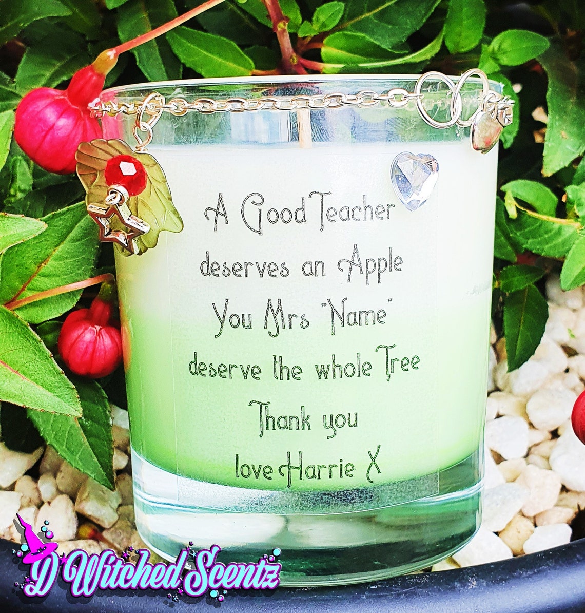 Teacher gift Thank you Teacher candle Personalised Best Etsy