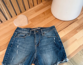 Denim Washed Shorts