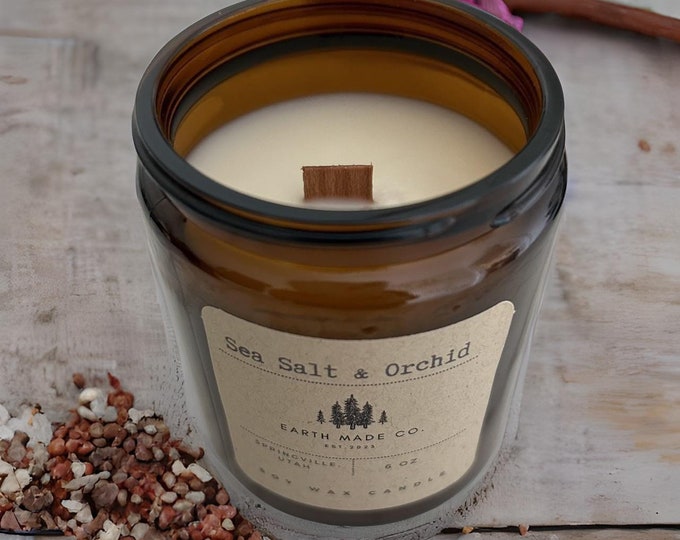 Sea Salt & Orchid Soy Wax Candle