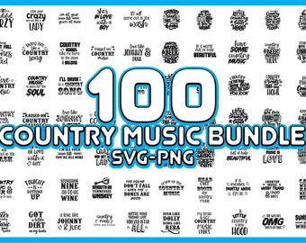 100 Country Music SVG Bundle, country music svg, music svg bundle, music svg shirt, music svg desing, music lovers svg, music svg vector