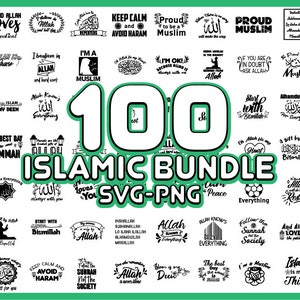 100 Islamic SVG / PNG Bundle - Instant Download