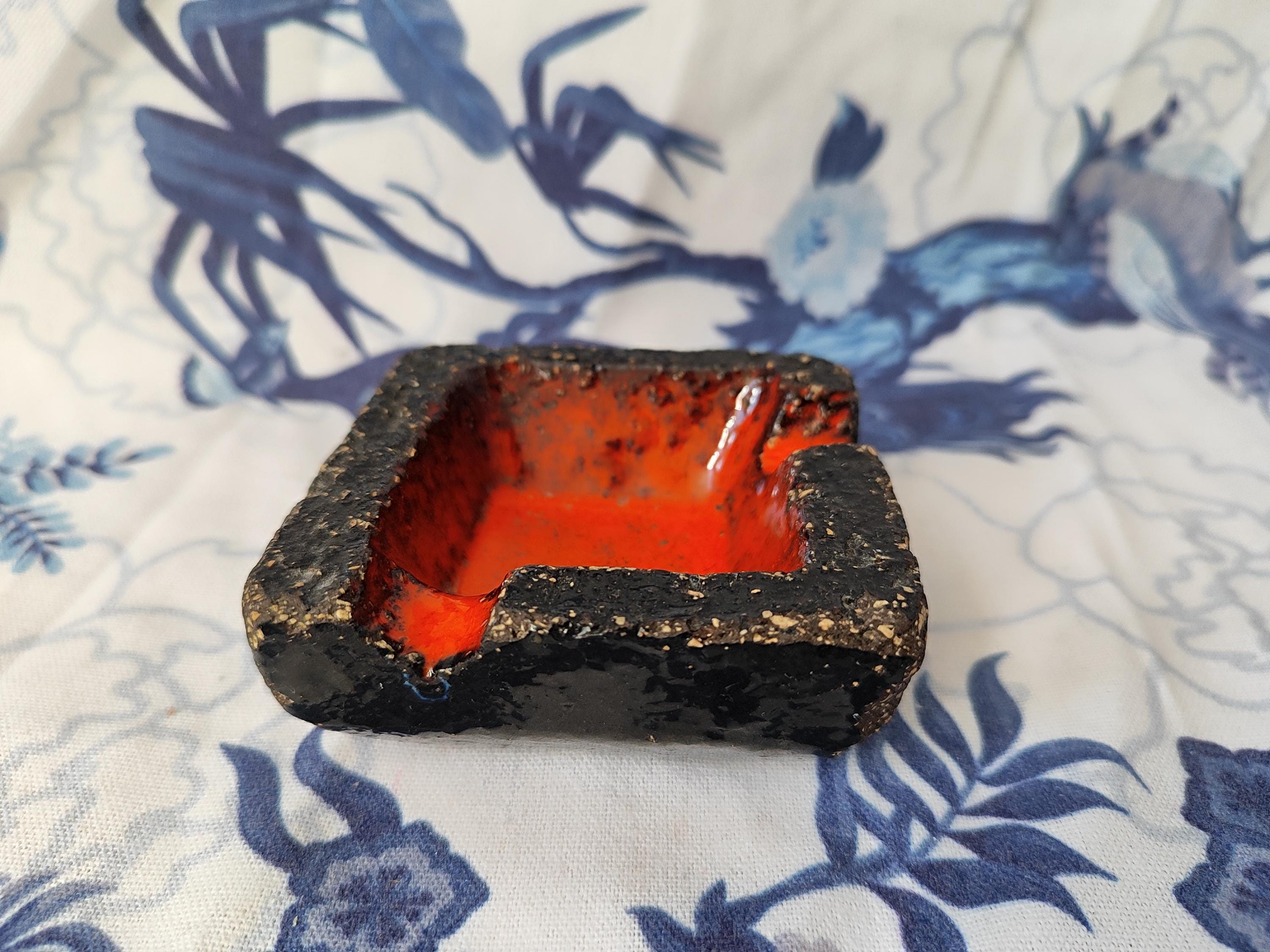 Small Vintage Fat Lava Ashtray - Etsy