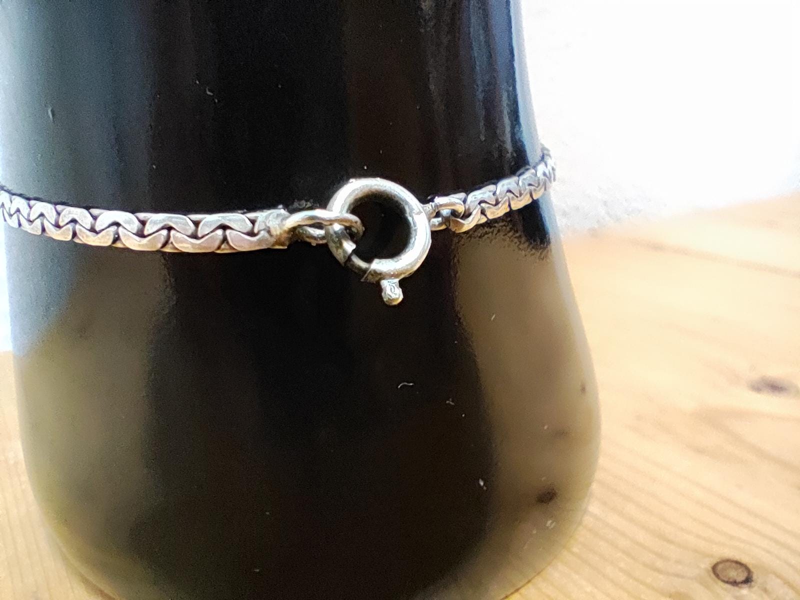 ヴィンテージシルバーカラーのデルフトブルーブレスレット - Etsy 日本