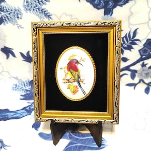 Bellissima cornice da parete vintage in osso Staffordshire realizzata a mano in Inghilterra