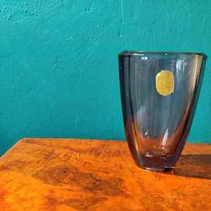 Bohemia glass Amethyst Purple vase