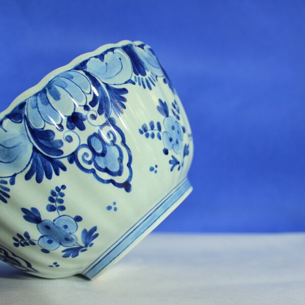 Bol bleu de Delft original vintage 1956 par Porceleyne Fles