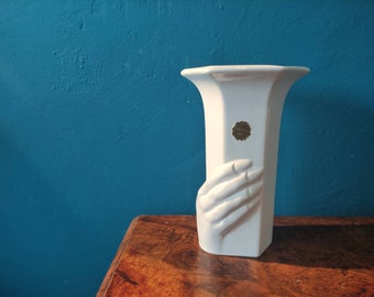 Delfts Wit Vase mit Anaglyph Hand