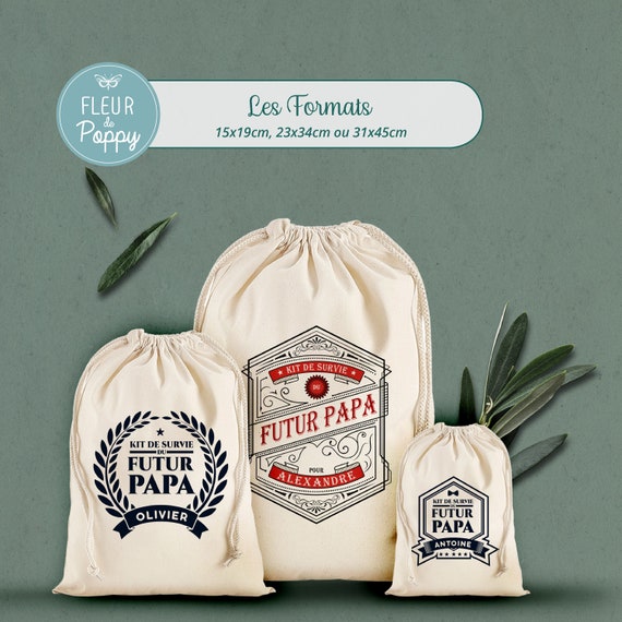 Kit de survie du futur papa Pochon personnalisé pour futur papa Cadeau  super papa cadeau de naissance -  France