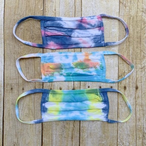 Tie Dye Face Mask- Multiple Colors Available