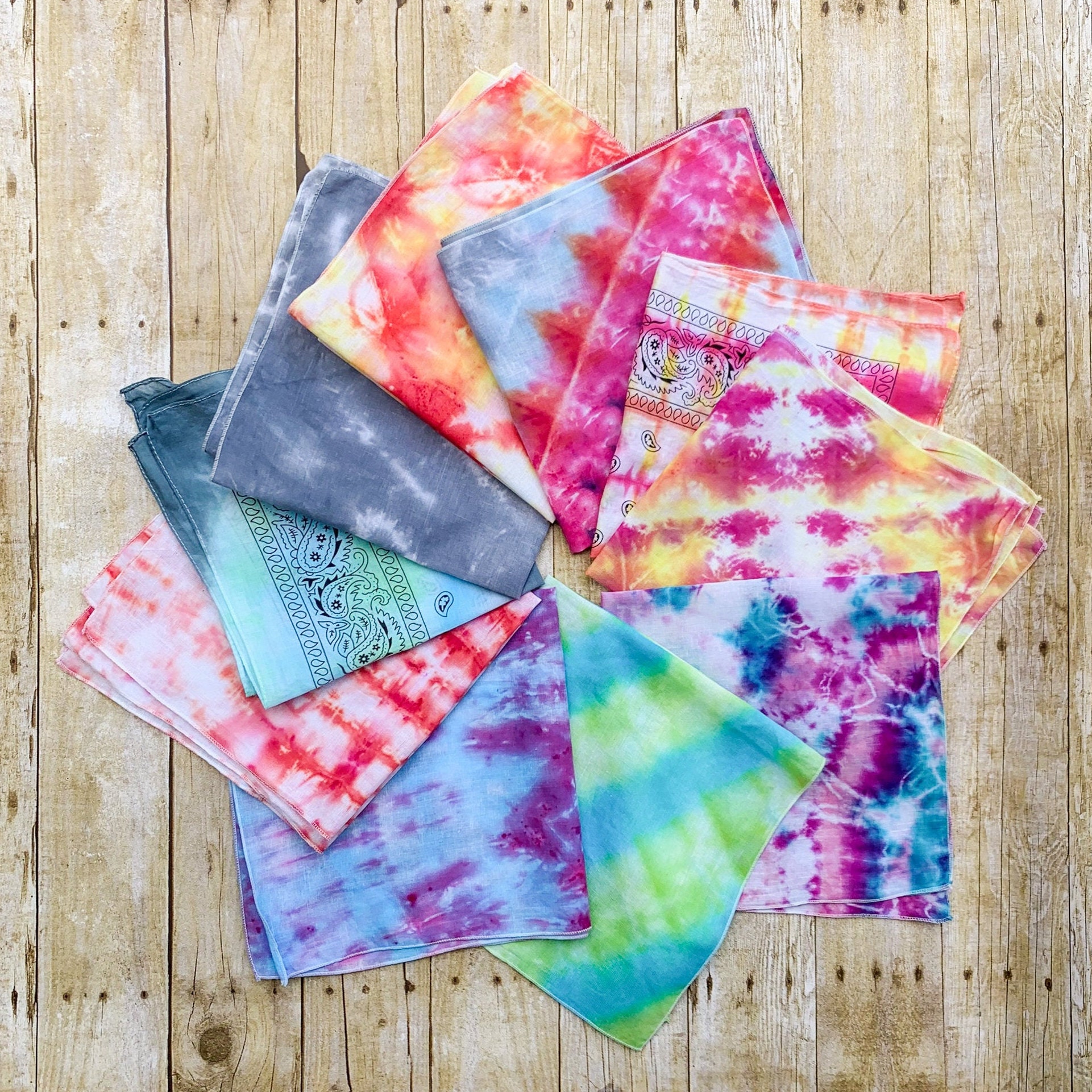 Tie Dye Bandana Etsy
