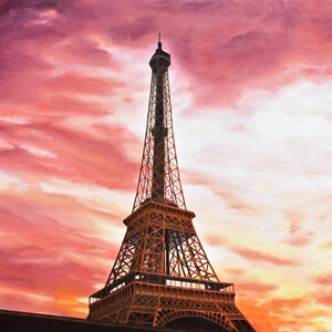 Cuadro de la Torre Eiffel, impresión fotográfica/lienzo