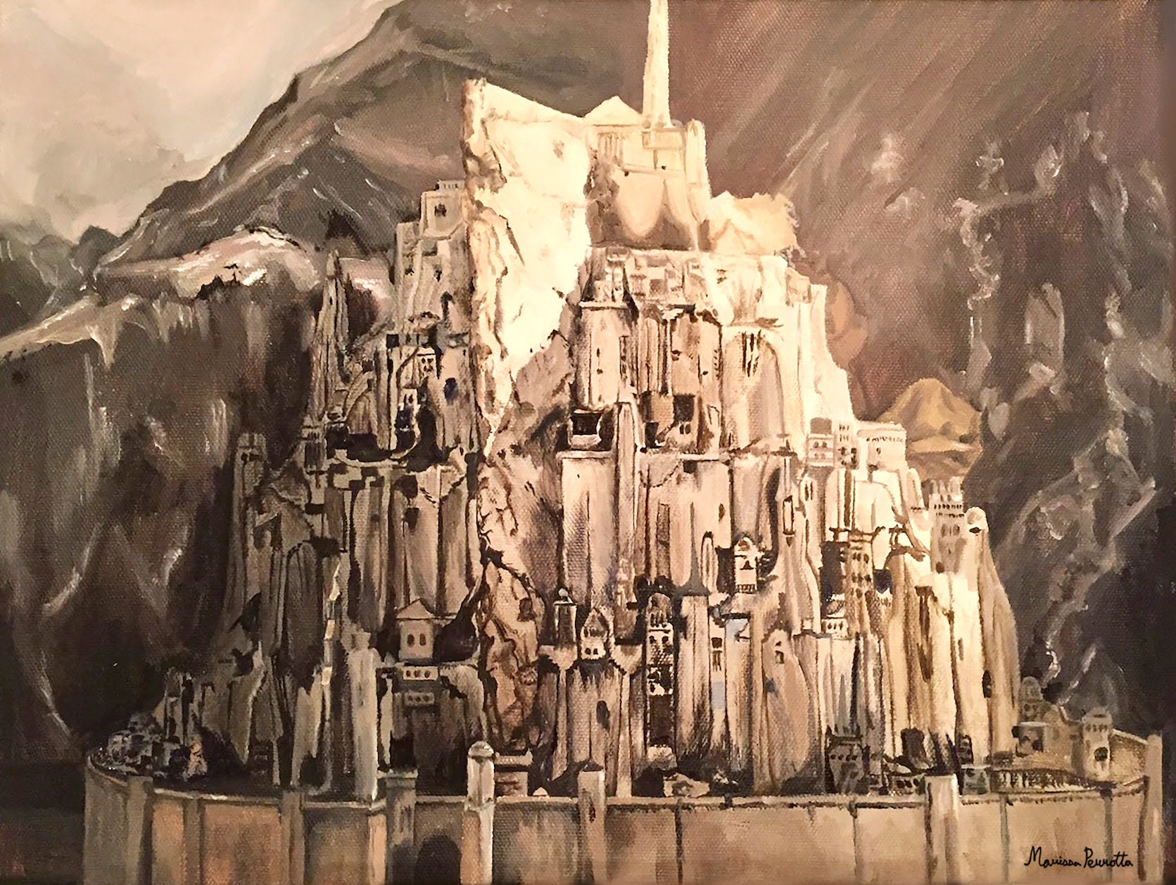 minas tirith' Poster, picture, metal print, paint by Designersen