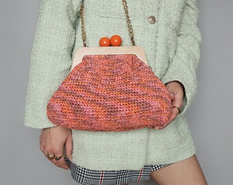 MULTICOLORED Straw Summer Pouch Bag