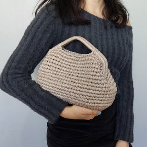 Bolso de Novia Beige para Mujer, Bolso de Noche Beige, Bolso de Invitada de Boda Beige, Bolso Clutch Beige