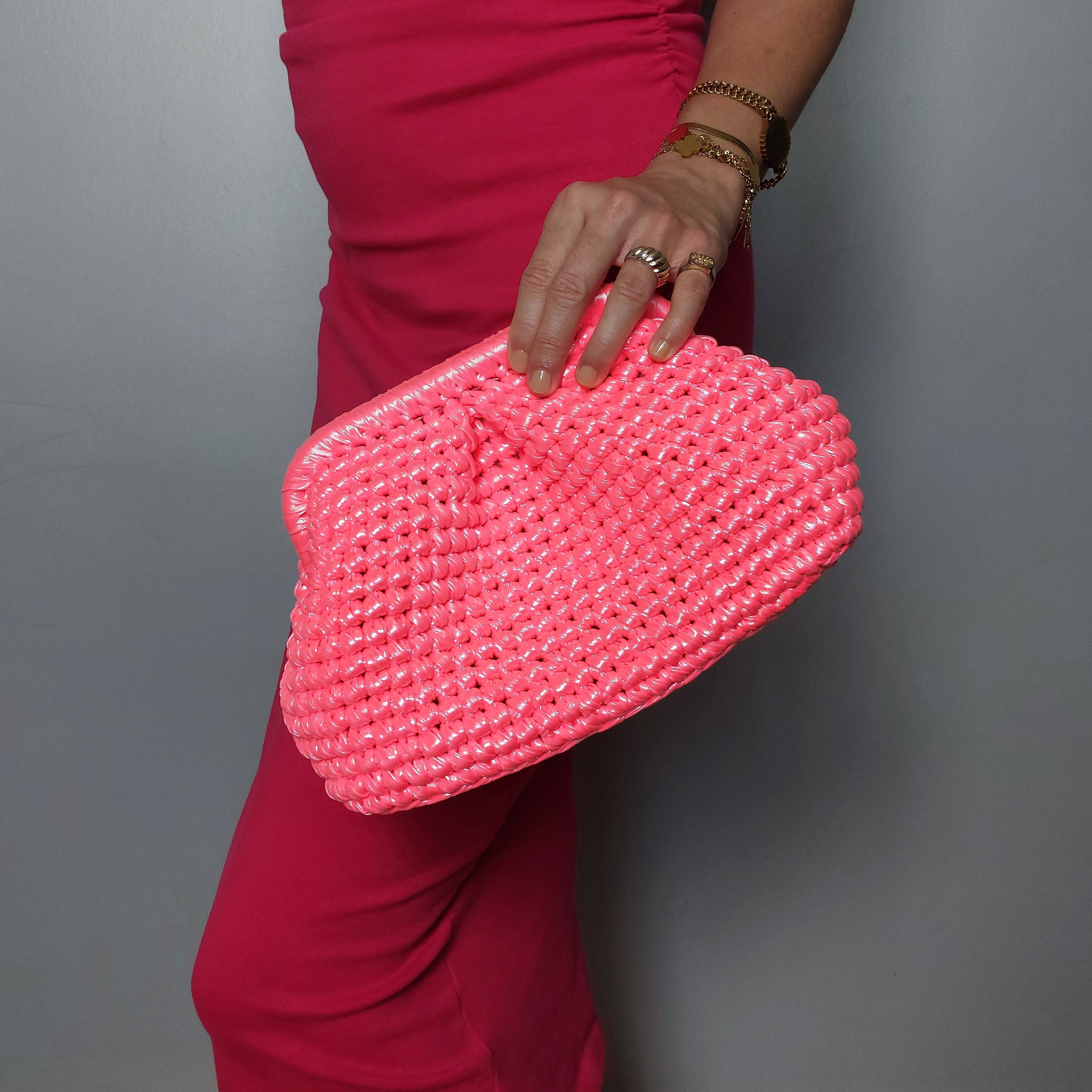 NEON Pink Clutch Bag Wedding Clutch Bag Woman Evening Bag Wedding Bag for Guests Evening Bag Clutch Neon Rave Bag Etsy UK