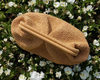 Straw Clutch Bag, Summer Beach Party Pouch