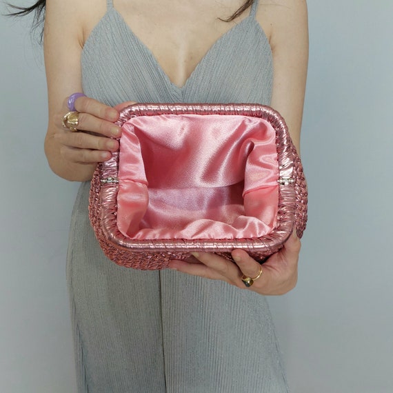 SALMON PINK Evening Bag Pink Wedding Guest Bag Salmon Pink Clutch Purse Evening Bag Clutch for Woman Etsy