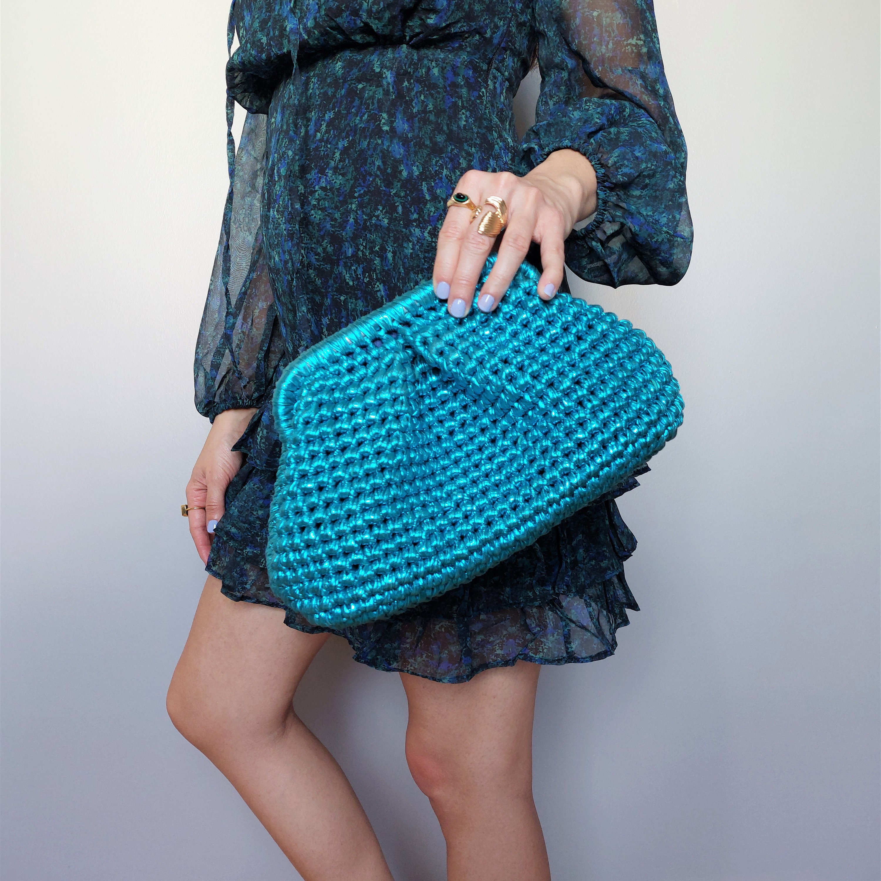 TURQUOISE Evening Bag Turquoise Wedding Bag Clutch Party Bag and Clutch Festival Purse Wedding bag for guests Evening bag clutch