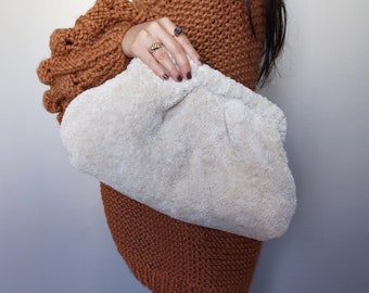 Borsa A Tracolla Invernale In Finta Pelliccia, Morbida Borsetta Da Sera Per Matrimoni E Feste, Regalo Chic Per Donna