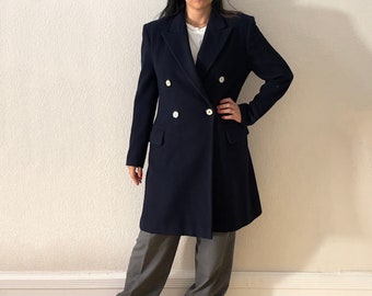 Vintage Double Breasted Wool Coat - Crisca - EU 40