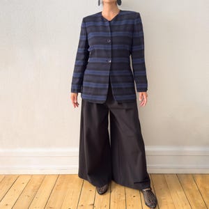 Vintage Striped Silk Blazer - Jones New York