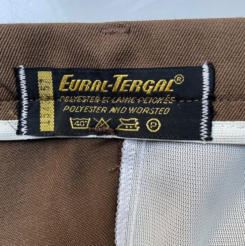 Vintage Brown Flare Pants 70s image 6