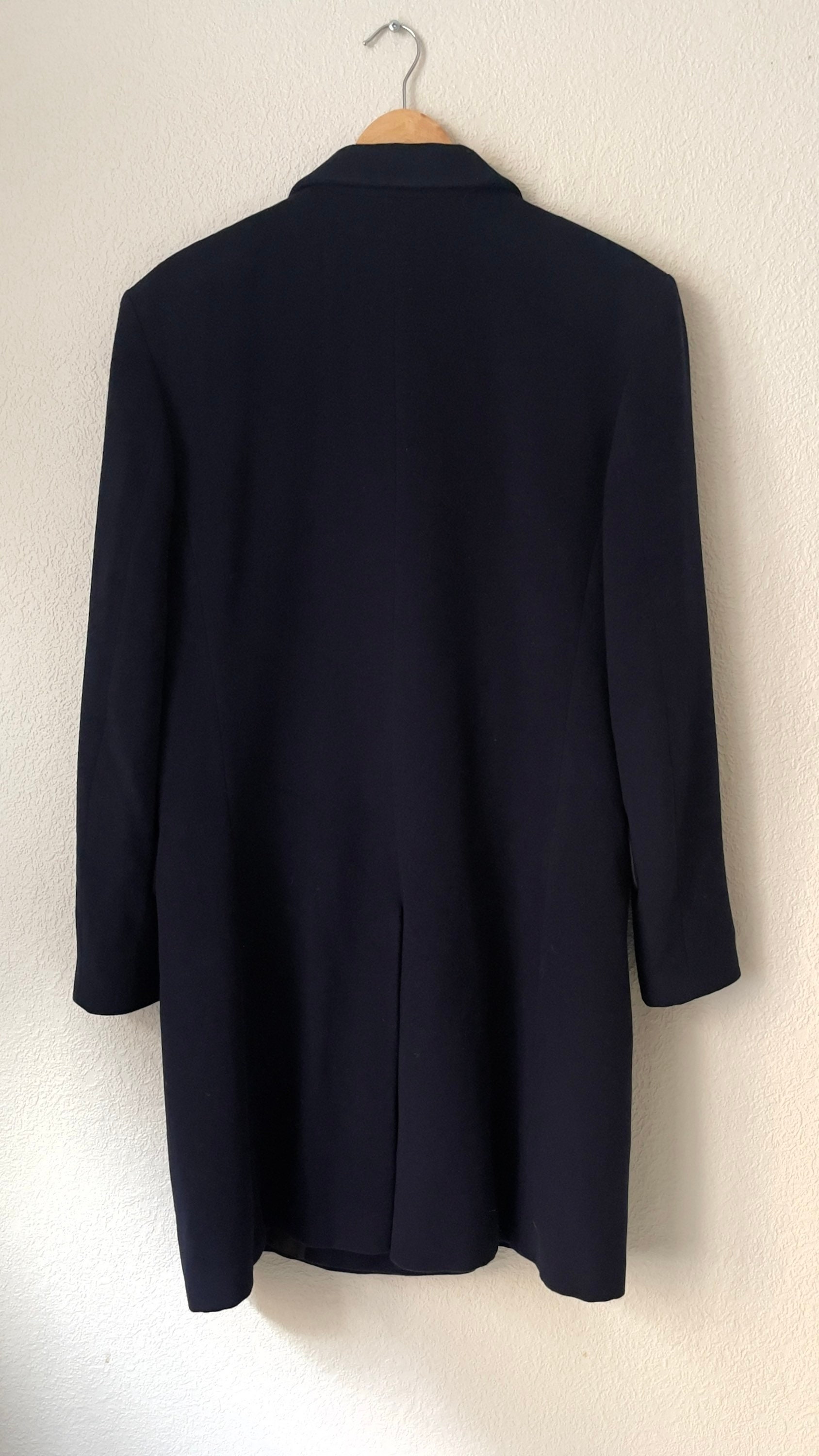 Vintage Navy Blue Patchwork Fine Cotton Filled Waistcoat And Red Top Two Piece Set Winter