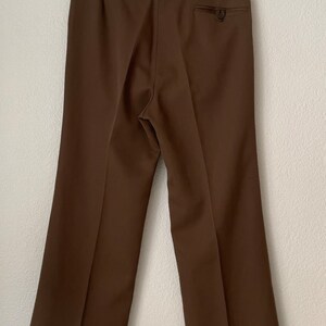 Vintage Brown Flare Pants 70s image 5