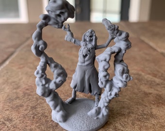 Skeleton Necromancer Miniature for RPG/Tabletop Games (DnD, D&D, Pathfinder, etc), Resin, 28mm or 32mm