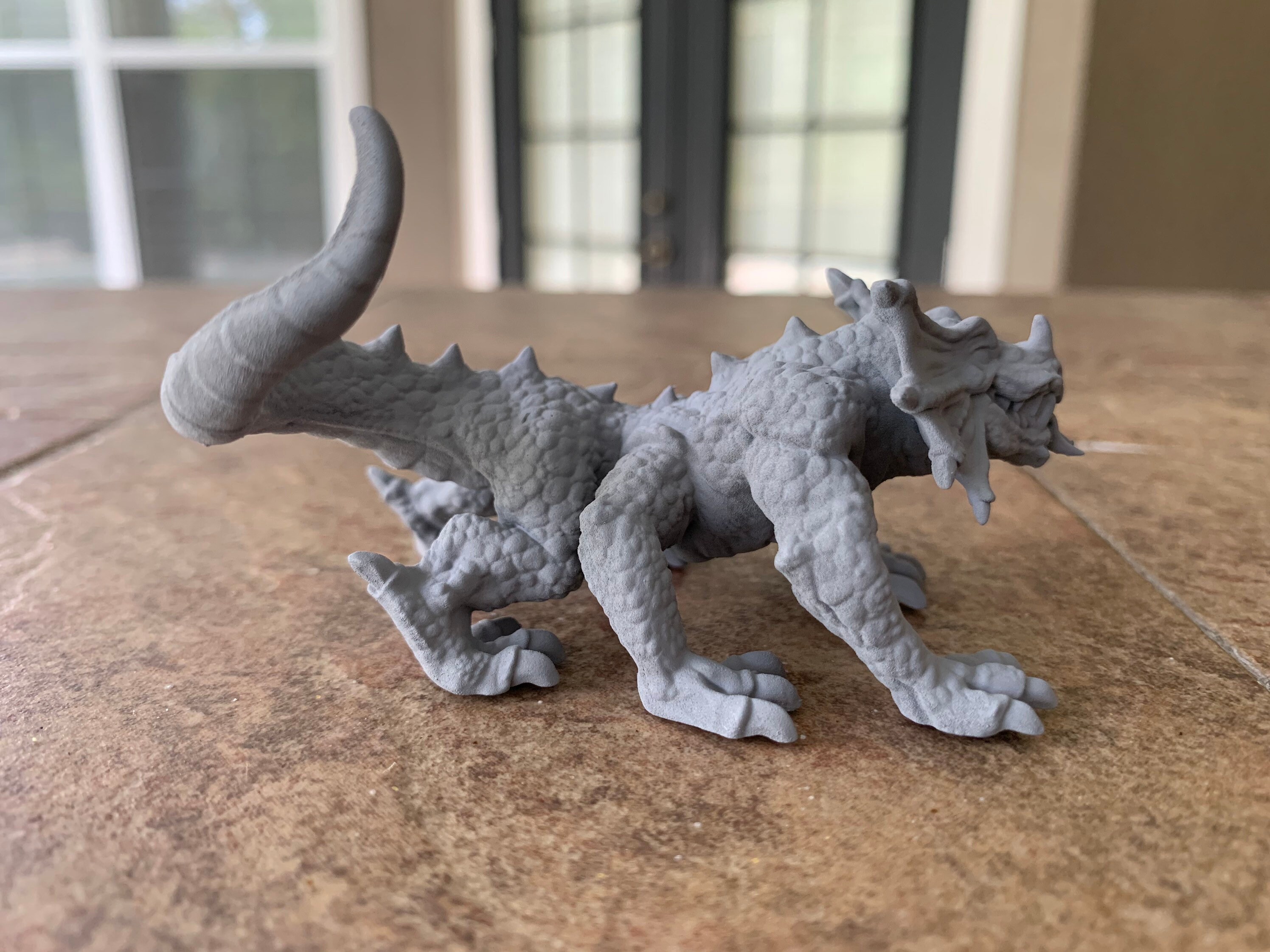 Large Basilisk Miniature for RPG/Tabletop Games DnD D&D Etsy