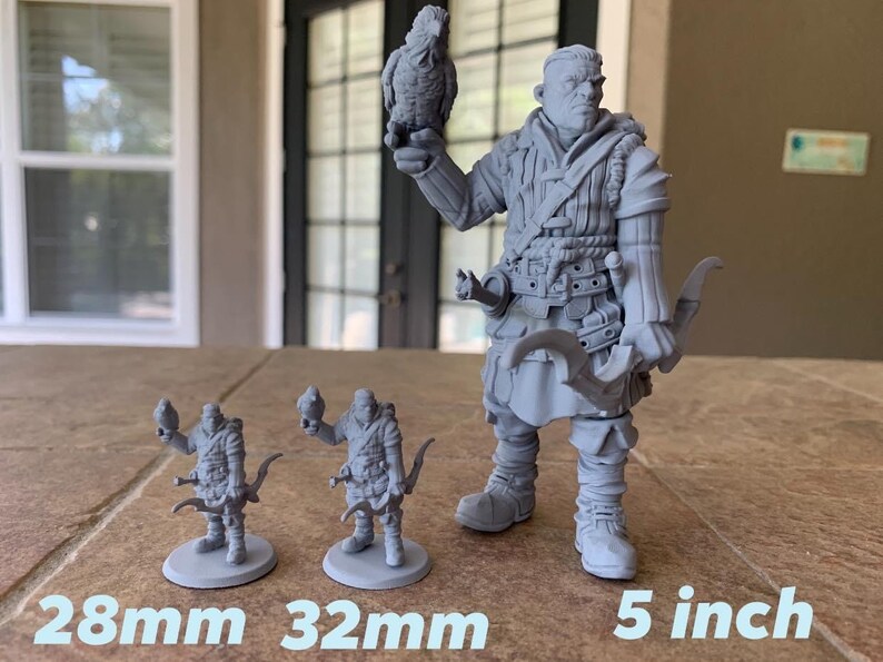 Falconer/ranger Miniature for Rpg/tabletop Games dnd D&D - Etsy