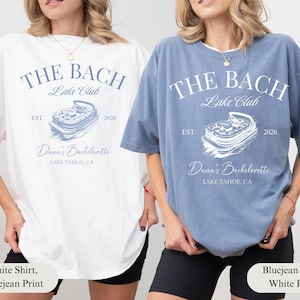 Custom Lake Bachelorette Party Shirt, Personalized Beach Bachelorette Tee, Last Trail Before the Veil, Camp Bach, Camping Bach T-shirt afbeelding 2