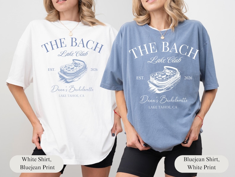 Custom Lake Bachelorette Party Shirt, Personalized Beach Bachelorette Tee, Last Trail Before the Veil, Camp Bach, Camping Bach T-shirt afbeelding 2