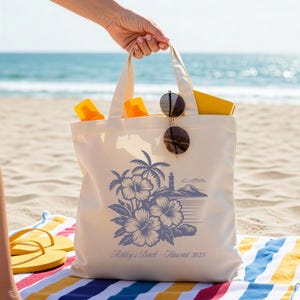 Custom Bachelorette Beach Tote Bags, Bachelorette Party Favors Bag, Bridesmaid Beach Tote Bag, Bach Club Tote Bag, Coastal Bachelorette Bag