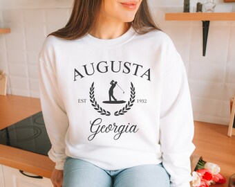 Augusta Georgia Golf Sweatshirt, Master Golf Club Sweater, Golfing Sweatshirt, Augusta Crewneck Sweater, Golf Enthusiast Sweatshirt