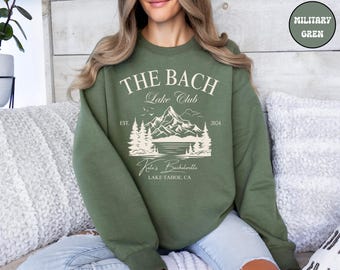 Custom Lake Bachelorette Party Sweatshirt, Personalized Camping Bachelorette Sweater, Camp Bach Trip, Luxury Bachelerotte, Bridal Party Gift